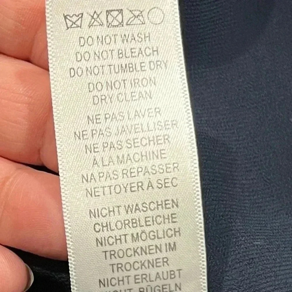 Adrianna Papell Navy Blue exposed zip back sheath mini dress with pockets - Picture 7 of 13